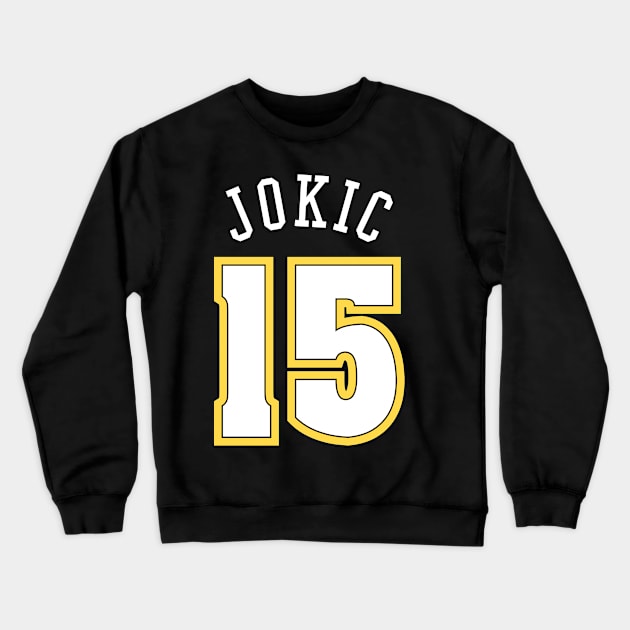 Nuggets Basketball - FRONT AND BACK PRINT!!! Crewneck Sweatshirt by Buff Geeks Art